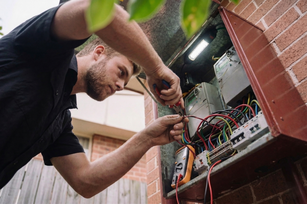 Millers Point electrician performing electrical work